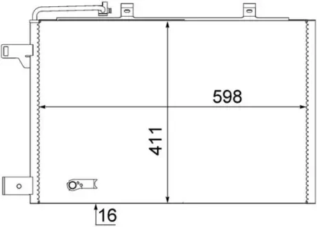 Радiатор кондицiонера MAHLE / KNECHT AC 370 000S