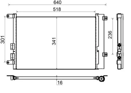 Радiатор кондицiонера MAHLE / KNECHT AC 401 000S - фото Радiатор кондицiонера MAHLE / KNECHT AC 401 000S