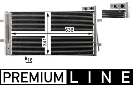 Радiатор кондицiонера Mahle AC 42 000P