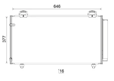 Радiатор кондицiонера MAHLE / KNECHT AC 797 000S