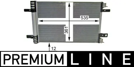 Радiатор кондицiонера MAHLE / KNECHT AC 886 000P