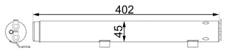 Осушувач кондиціонера W203/W204/S203/S204/CL203/C209/W251/W164 3.0-6.3 06-MEGANE/SMART ROADSTER Mahle AD 285 000S