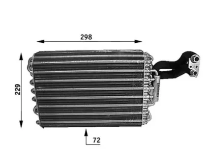 Випаровувач кондиціонера W124/S124/C124 2.0-6.0 84-96 Mahle AE 31 000S