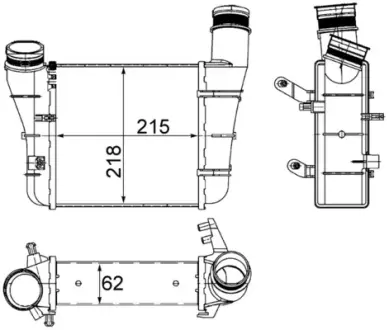 Інтеркулер MAHLE / KNECHT CI 336 000S