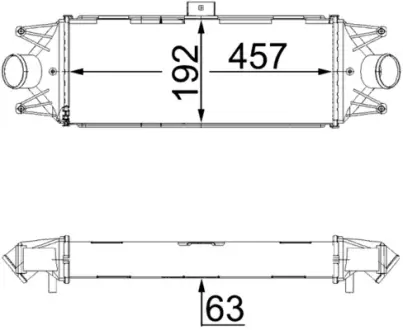 Інтеркулер MAHLE / KNECHT CI 438 000S