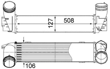 Інтеркулер MAHLE / KNECHT CI 490 000S