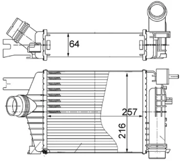 Інтеркулер Mahle CI 498 000S