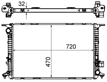 Радіатор охолодження MAHLE / KNECHT CR 1022 000S