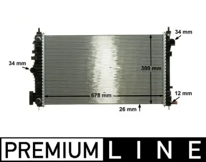 Радіатор охолодження MAHLE / KNECHT CR 1101 000P