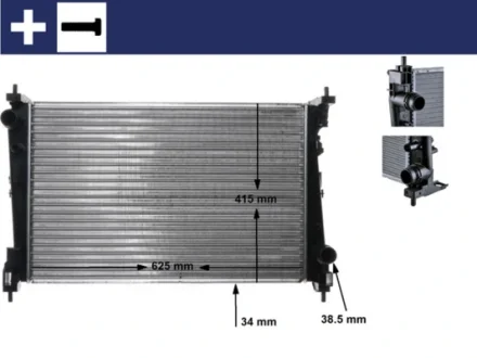 Радіатор охолодження Mahle CR 1112 000S