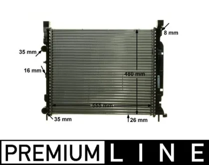Радіатор охолодження MAHLE / KNECHT CR 1155 000P