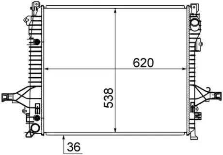 Радіатор охолодження MAHLE / KNECHT CR 1191 000S