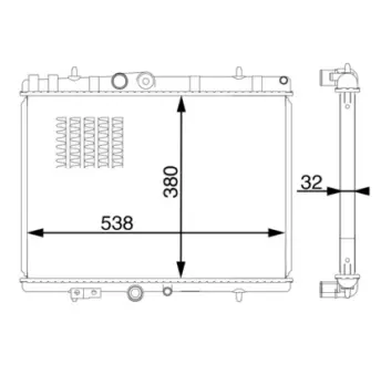 Радіатор охолодження MAHLE / KNECHT CR 1599 000S