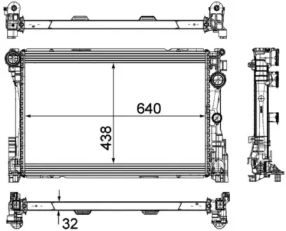 Радіатор охолодження MAHLE / KNECHT CR 1684 000P