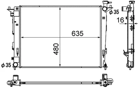 Радіатор охолодження Mahle CR 1891 000S