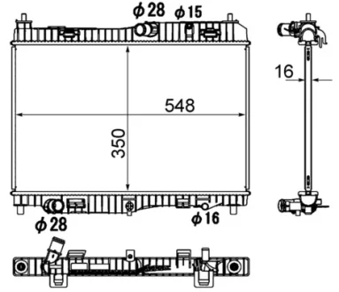 Радіатор охолодження Mahle CR 1896 000S