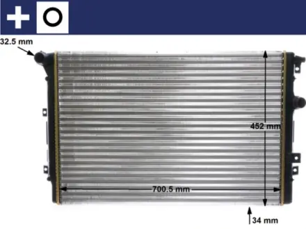 Радіатор охолодження MAHLE / KNECHT CR 2032 000S
