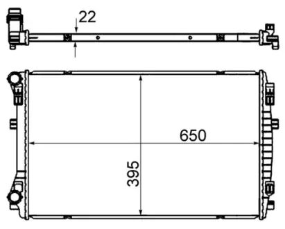 Радіатор охолодження MAHLE / KNECHT CR 2054 000S