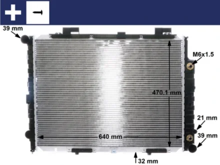 Радіатор охолоджування Mahle CR 2204 001S
