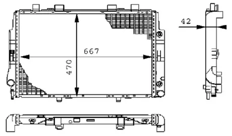 Радіатор охолодження MAHLE / KNECHT CR 247 000S
