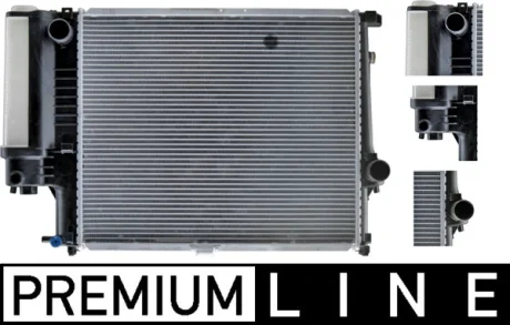 Радіатор охолодження двигуна BMW 5 E34 2.0/2.5i MT +AC Mahle CR 327 000P