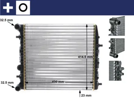 Радіатор охолодження MAHLE / KNECHT CR 454 000S