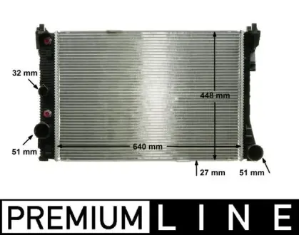 Радіатор охолодження MAHLE / KNECHT CR 988 000P