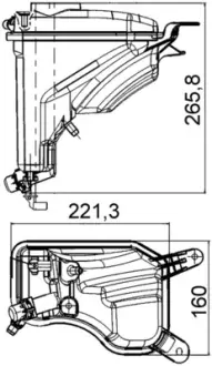 Розширювальний бачок MAHLE / KNECHT CRT 207 000S