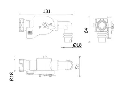 Клапан обігрівача DAF XF II MX-11270-MX-13390 06.21- Mahle CV27000P