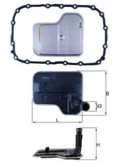 Фільтр АКПП BMW 1 (E81)/3 (E90)/X1 (E84)/X3 (E83) 03- (з прокладкою) Mahle HX240D
