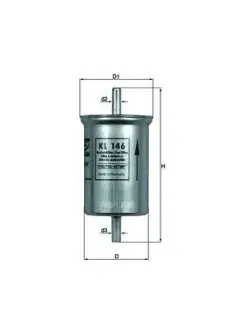 Паливний фільтр MAHLE / KNECHT KL146