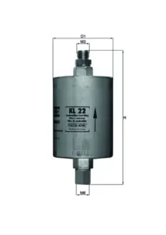 Паливний фільтр MAHLE / KNECHT KL22