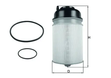 Фільтр паливний MB Actros 11-/Antos 12-18/Arocs 13- (OM471/OM473) (замінено на KX 581KIT) MAHLE / KNECHT KX 400D (фото 1)
