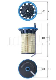Фільтр паливний MAHLE / KNECHT KX515
