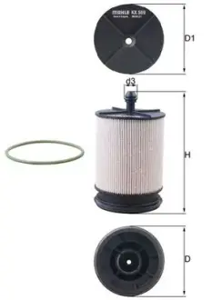 Паливний фільтр TOYOTA AURIS, AVENSIS, RAV 4 IV, VERSO 1.6D/2.0D 11.13-12.18 MAHLE / KNECHT KX 569D