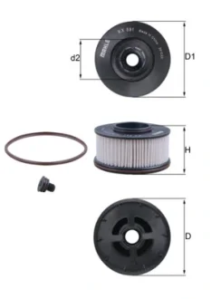 Паливний фільтр HYUNDAI SANTA FE IV, SANTA FE IV/SUV, SANTA FÉ III KIA SORENTO III 2.0D/2.2D 01.15- MAHLE / KNECHT KX591D
