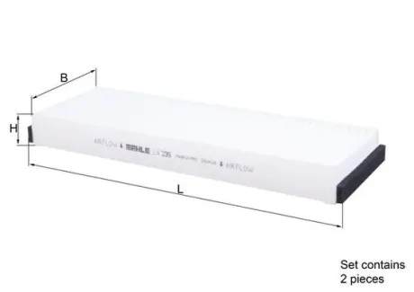 Фiльтр салону MAHLE / KNECHT LA239/S