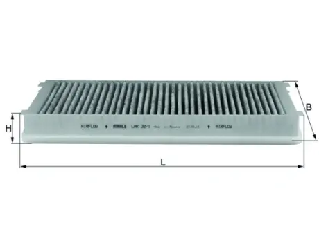 Фiльтр салону MAHLE / KNECHT LAK32/1