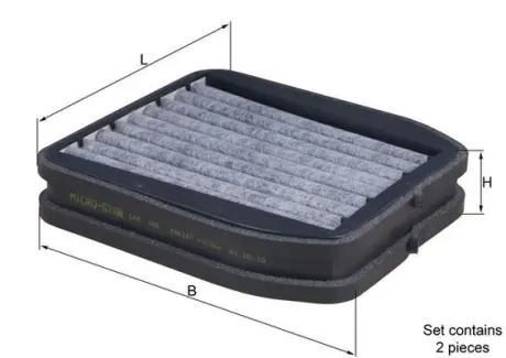 Фiльтр салону MAHLE / KNECHT LKK165/S