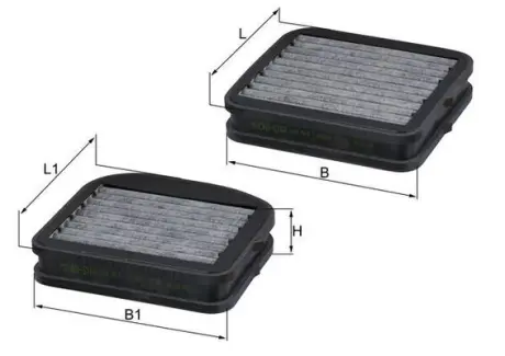Фiльтр салону MAHLE / KNECHT LKK72/S