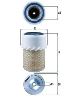 Повітряний фільтр MAHLE / KNECHT LX730