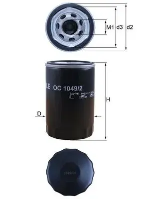 Масляний фiльтр Mahle OC1049/2 (фото 1)