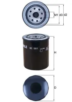 Масляний фiльтр MAHLE / KNECHT OC581