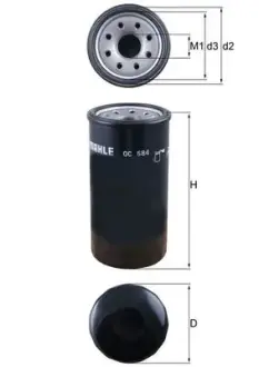 Масляний фiльтр MAHLE / KNECHT OC584