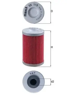 Масляний фiльтр MAHLE / KNECHT OX115
