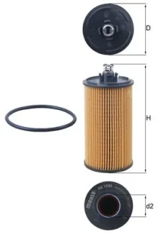 Масляний фiльтр Mahle OX1245D