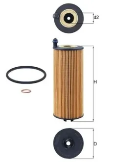 Фільтр масляний BMW 3 (G20/G80/G28)/X3 (G01/F97)/X4 (G02/F98) 19- S58 30 MAHLE / KNECHT OX 1302D