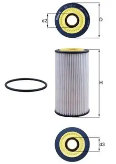 Масляний фільтр AUDI A4 B9, A5, A6 ALLROAD C8, A6 C8, A7, Q5 3.0DH 12.18- MAHLE / KNECHT OX 1311D