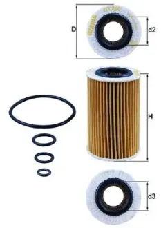 Масляний фiльтр MAHLE / KNECHT OX260D