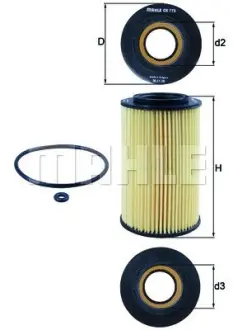 Фільтр оливи MAHLE / KNECHT OX773D